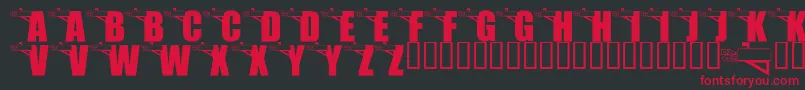 LmsYouveGotMail Font – Red Fonts on Black Background
