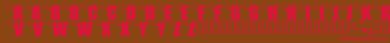 fuente LmsYouveGotMail – Fuentes Rojas Sobre Fondo Marrón