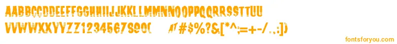 Channeltuning-Schriftart – Orangefarbene Schriften