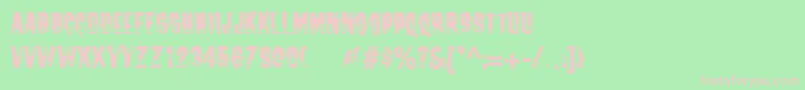 Channeltuning Font – Pink Fonts on Green Background