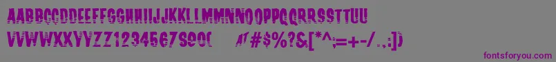 Шрифт Channeltuning – фиолетовые шрифты на сером фоне