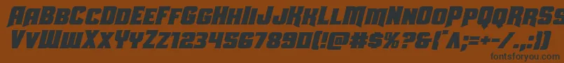 Uniongrayital Font – Black Fonts on Brown Background