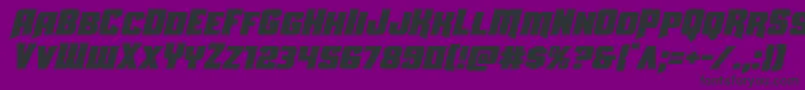 Uniongrayital Font – Black Fonts on Purple Background