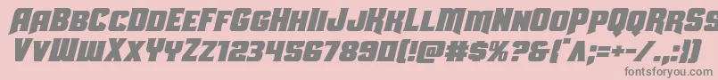 Uniongrayital Font – Gray Fonts on Pink Background