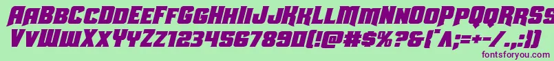 Uniongrayital Font – Purple Fonts on Green Background