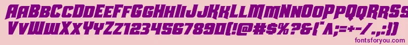 Uniongrayital Font – Purple Fonts on Pink Background