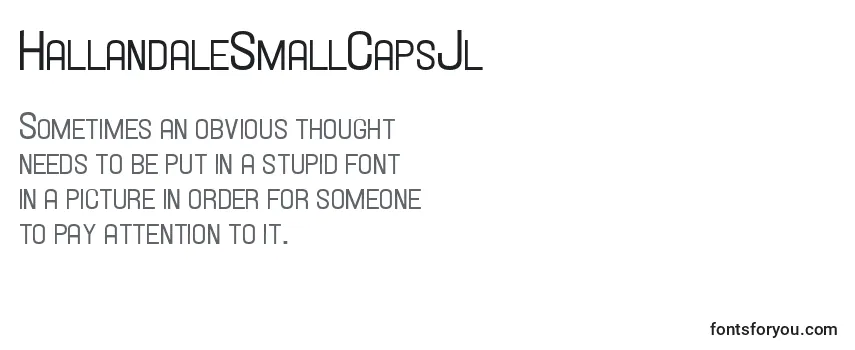 HallandaleSmallCapsJl Font