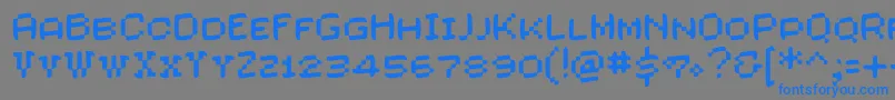 Подробнее о шрифте Wasascreenfont Шрифт Wasascreenfont – синие шрифты на сером фоне