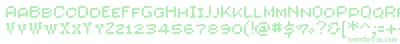 Wasascreenfont Font – Green Fonts on White Background