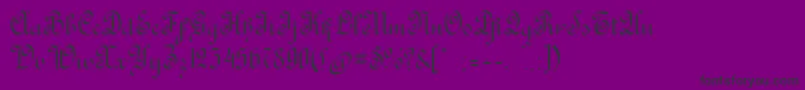 RondoAncienttwo Font – Black Fonts on Purple Background