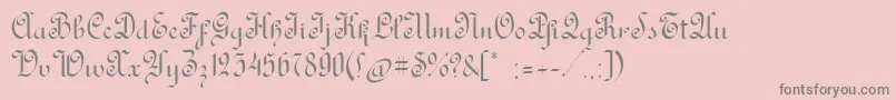 RondoAncienttwo Font – Gray Fonts on Pink Background