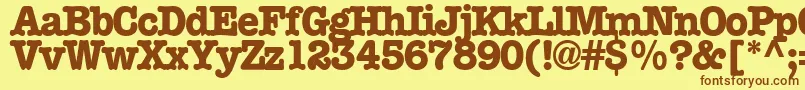 Подробнее о шрифте Boccitext13RegularTtext Шрифт Boccitext13RegularTtext – коричневые шрифты на жёлтом фоне