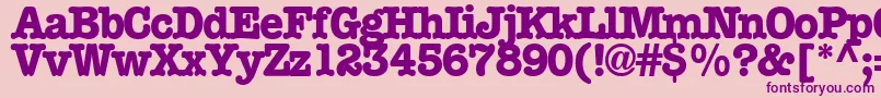 Подробнее о шрифте Boccitext13RegularTtext Шрифт Boccitext13RegularTtext – фиолетовые шрифты на розовом фоне
