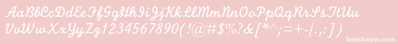 Monolinescriptmtstd Font – White Fonts on Pink Background