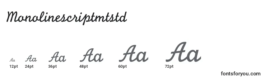 Monolinescriptmtstd Font Sizes