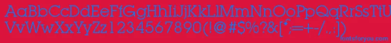 Шрифт LubbersRegularDb – синие шрифты на красном фоне