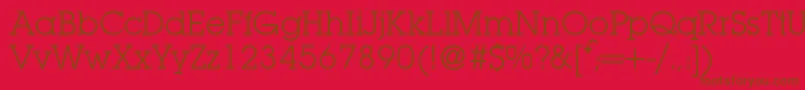 LubbersRegularDb Font – Brown Fonts on Red Background