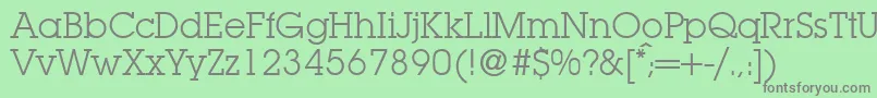 Шрифт LubbersRegularDb – серые шрифты на зелёном фоне