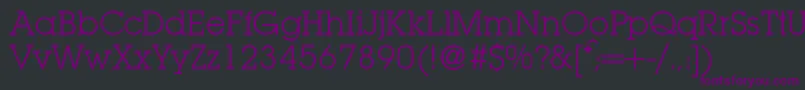フォントLubbersRegularDb – 黒い背景に紫のフォント