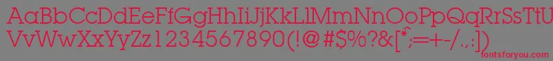 LubbersRegularDb Font – Red Fonts on Gray Background