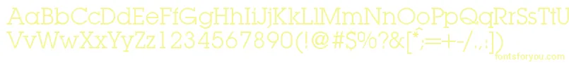 フォントLubbersRegularDb – 黄色のフォント