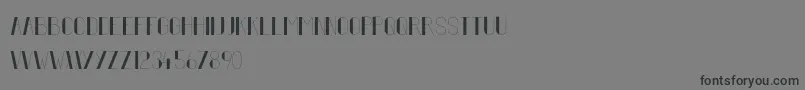 FiftyFive-fontti – mustat fontit harmaalla taustalla