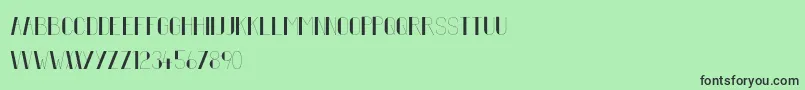 FiftyFive Font – Black Fonts on Green Background