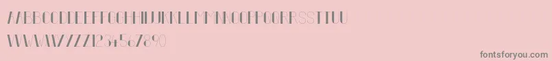 FiftyFive Font – Gray Fonts on Pink Background