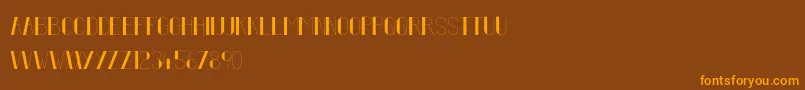 FiftyFive Font – Orange Fonts on Brown Background