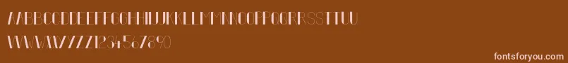 FiftyFive Font – Pink Fonts on Brown Background