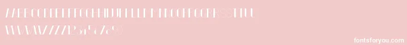 FiftyFive Font – White Fonts on Pink Background