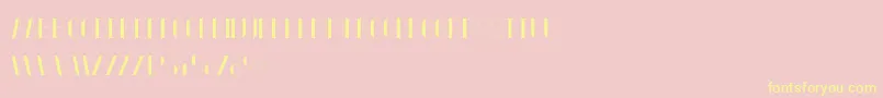 FiftyFive Font – Yellow Fonts on Pink Background