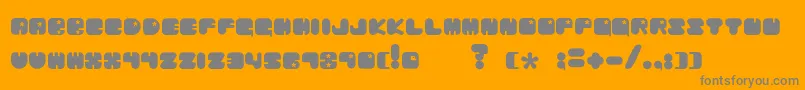 ChibarakiNow Font – Gray Fonts on Orange Background