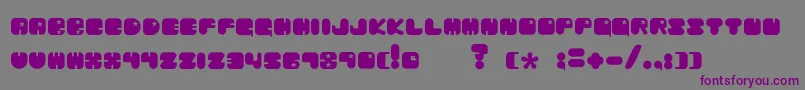 ChibarakiNow Font – Purple Fonts on Gray Background