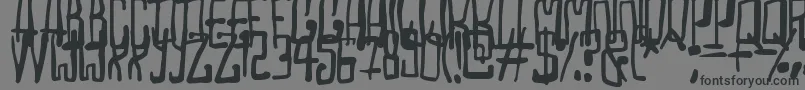 Madhouse Font – Black Fonts on Gray Background