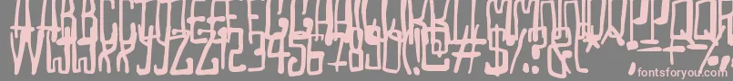 Madhouse Font – Pink Fonts on Gray Background