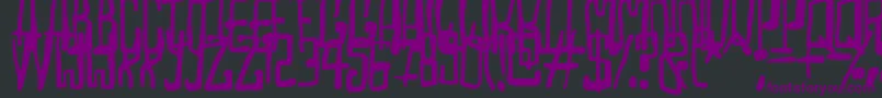 Więcej informacji o czcionce Madhouse Czcionka Madhouse – fioletowe czcionki na czarnym tle