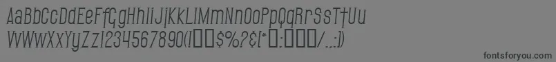 SfGothicanItalic Font – Black Fonts on Gray Background