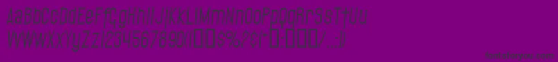 SfGothicanItalic Font – Black Fonts on Purple Background