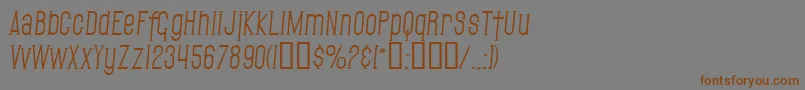More about SfGothicanItalic Font SfGothicanItalic Font – Brown Fonts on Gray Background