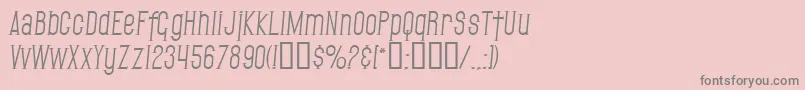 SfGothicanItalic Font – Gray Fonts on Pink Background
