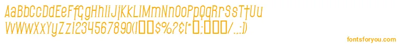 SfGothicanItalic-fontti – oranssit fontit