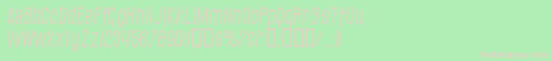 Шрифт SfGothicanItalic – розовые шрифты на зелёном фоне