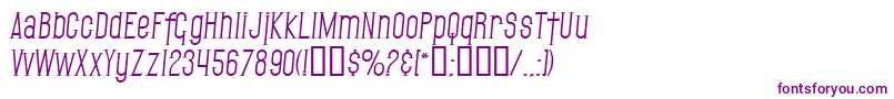 SfGothicanItalic-Schriftart – Violette Schriften
