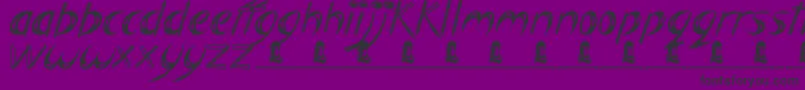 フォントBigEasy – 紫の背景に黒い文字