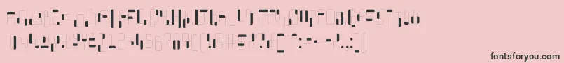 フォントWhatAStupidName – ピンクの背景に黒い文字