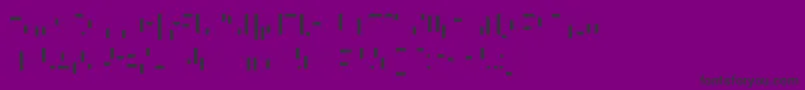 フォントWhatAStupidName – 紫の背景に黒い文字