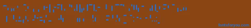 Шрифт WhatAStupidName – синие шрифты на коричневом фоне