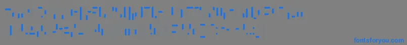 フォントWhatAStupidName – 灰色の背景に青い文字