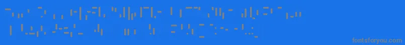 フォントWhatAStupidName – 青い背景に灰色の文字